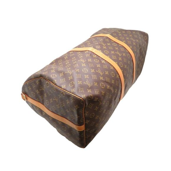 Pre Loved Louis Vuitton Keepall 55 Monogram Canvas Travel Bag Unisex Brown - Picture 3 of 8
